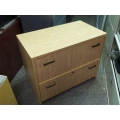 Wood 2 Drawer Lateral Filing Cabinet, Locking